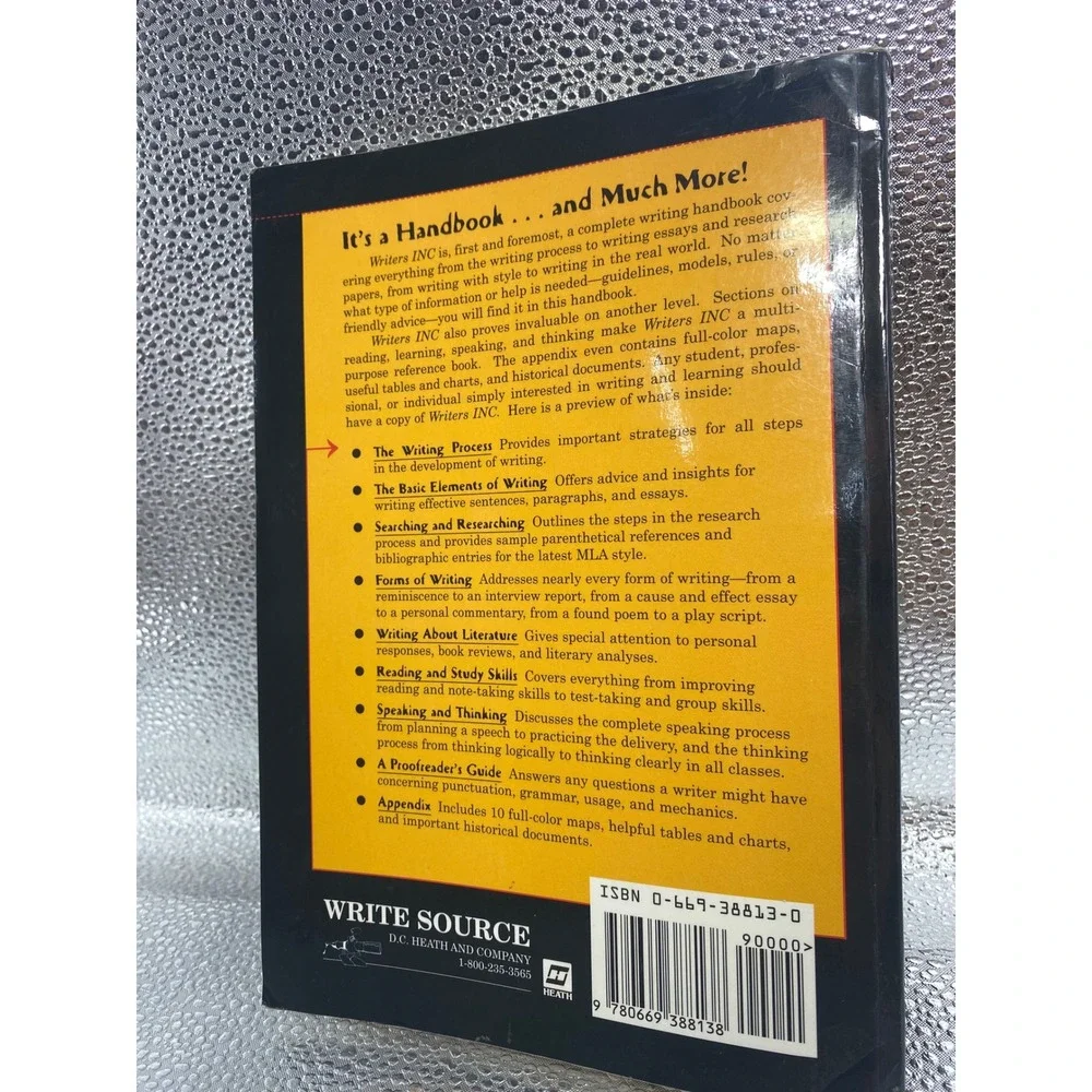 Writers INC A Student Handbook for Writing and Learning Softcover ISBN